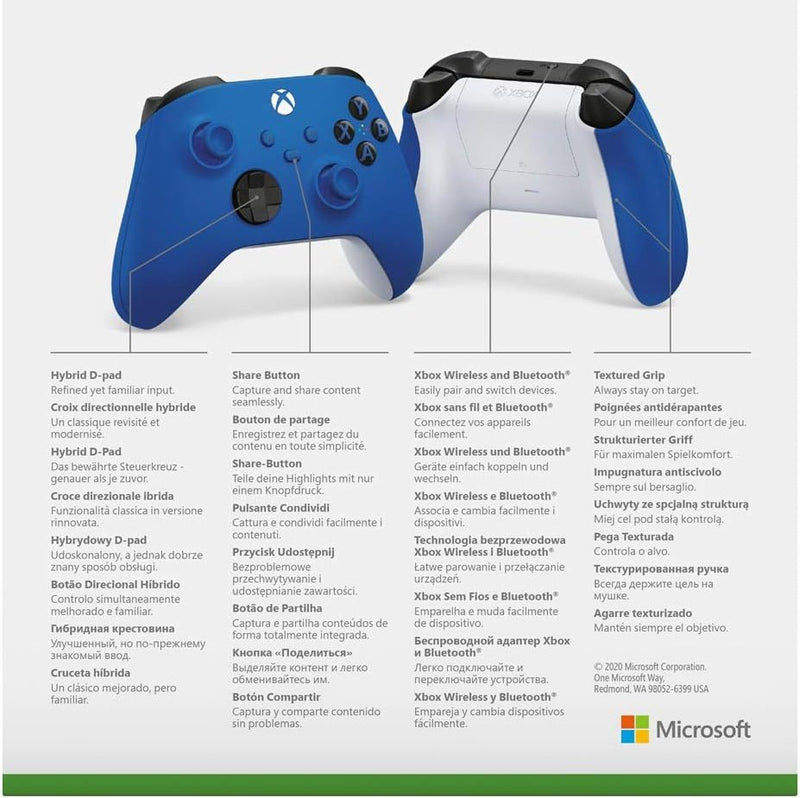 Xbox Wireless Controller - Shock Blue Xbox Series X & Xbox One