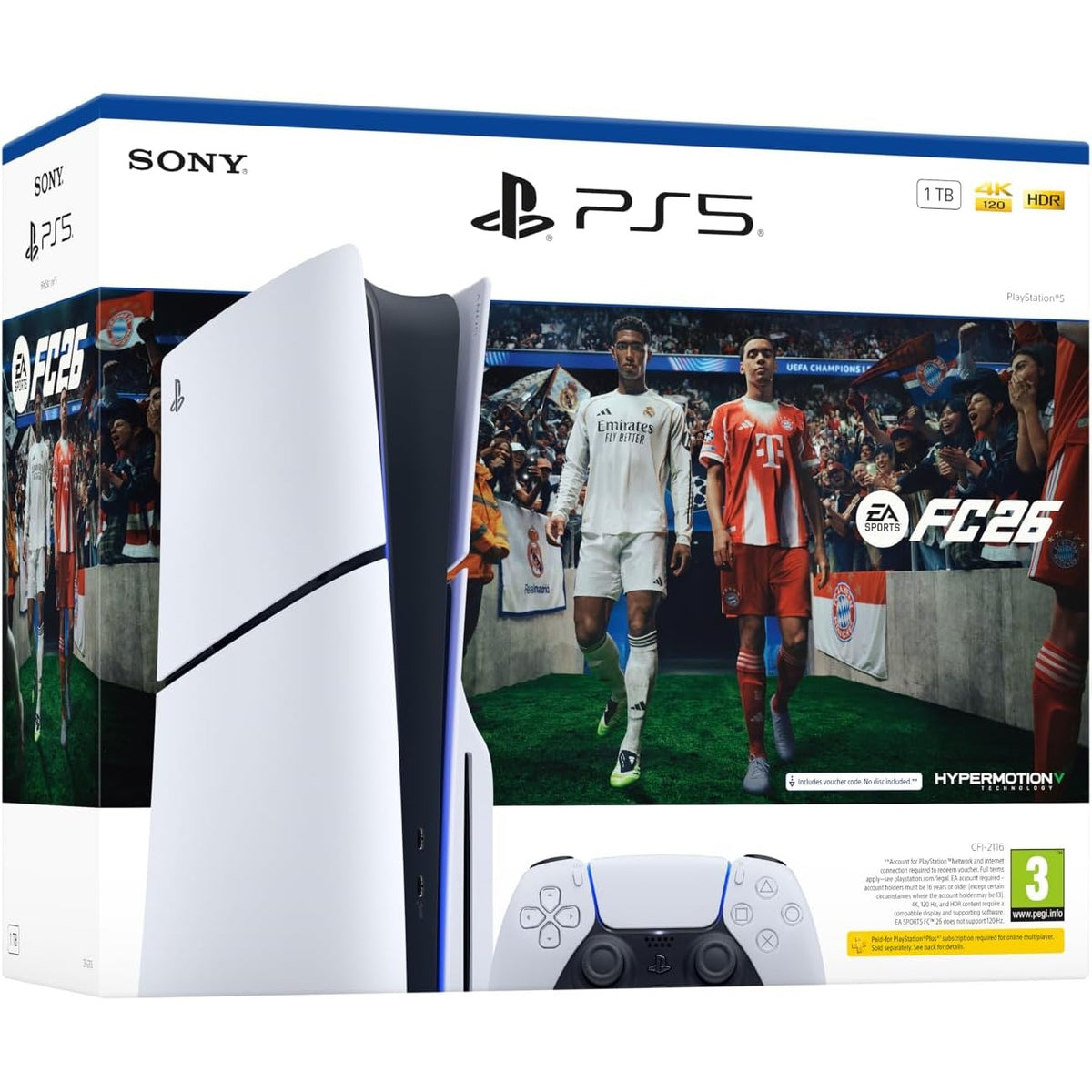 New Sony PlayStation 5 Slim Disc Console - 1TB w/ EA Sports FC 26 Bundle Sony PlayStation 5 Copy