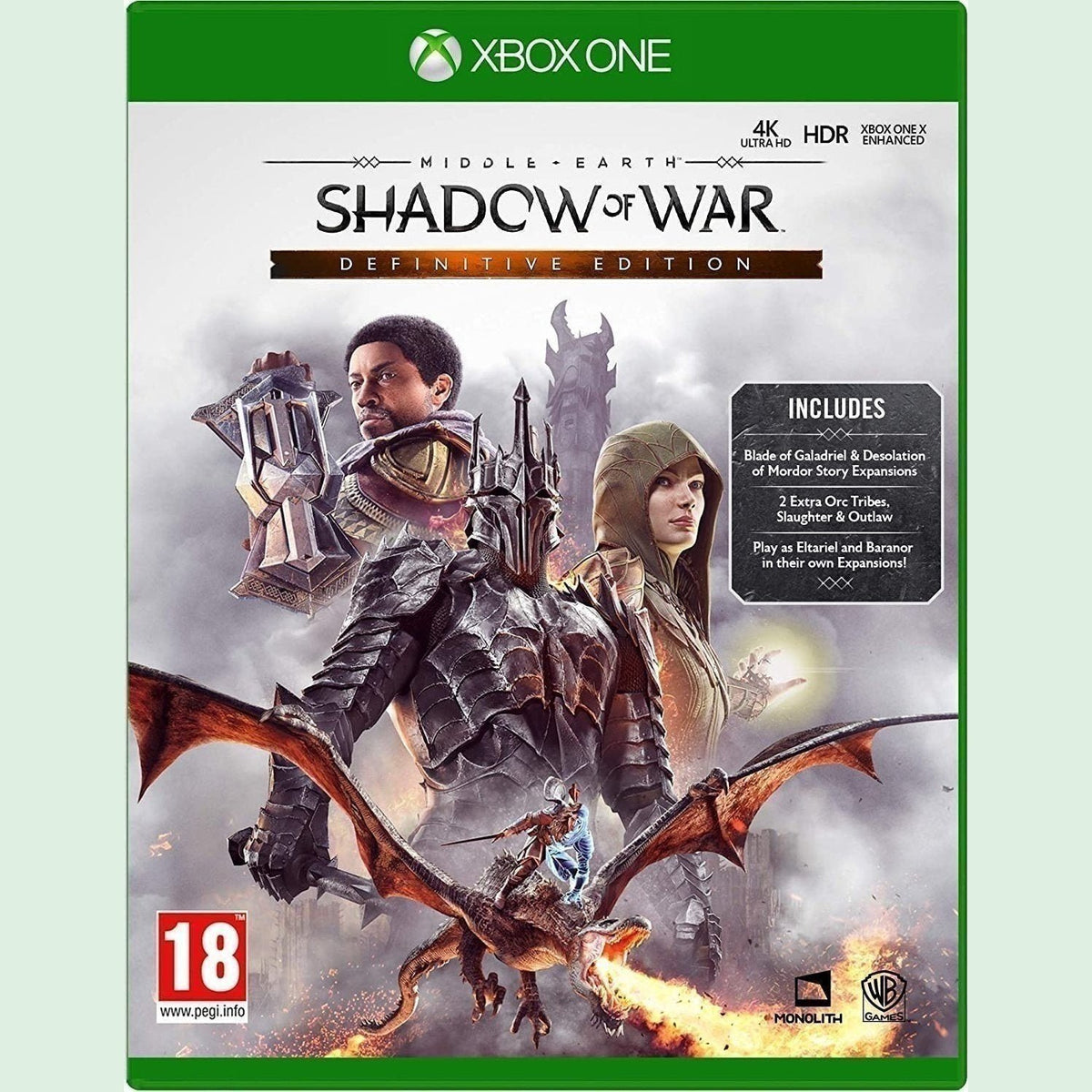 Middle Earth: Shadow Of War Definitive Edition Xbox One & Xbox Series X