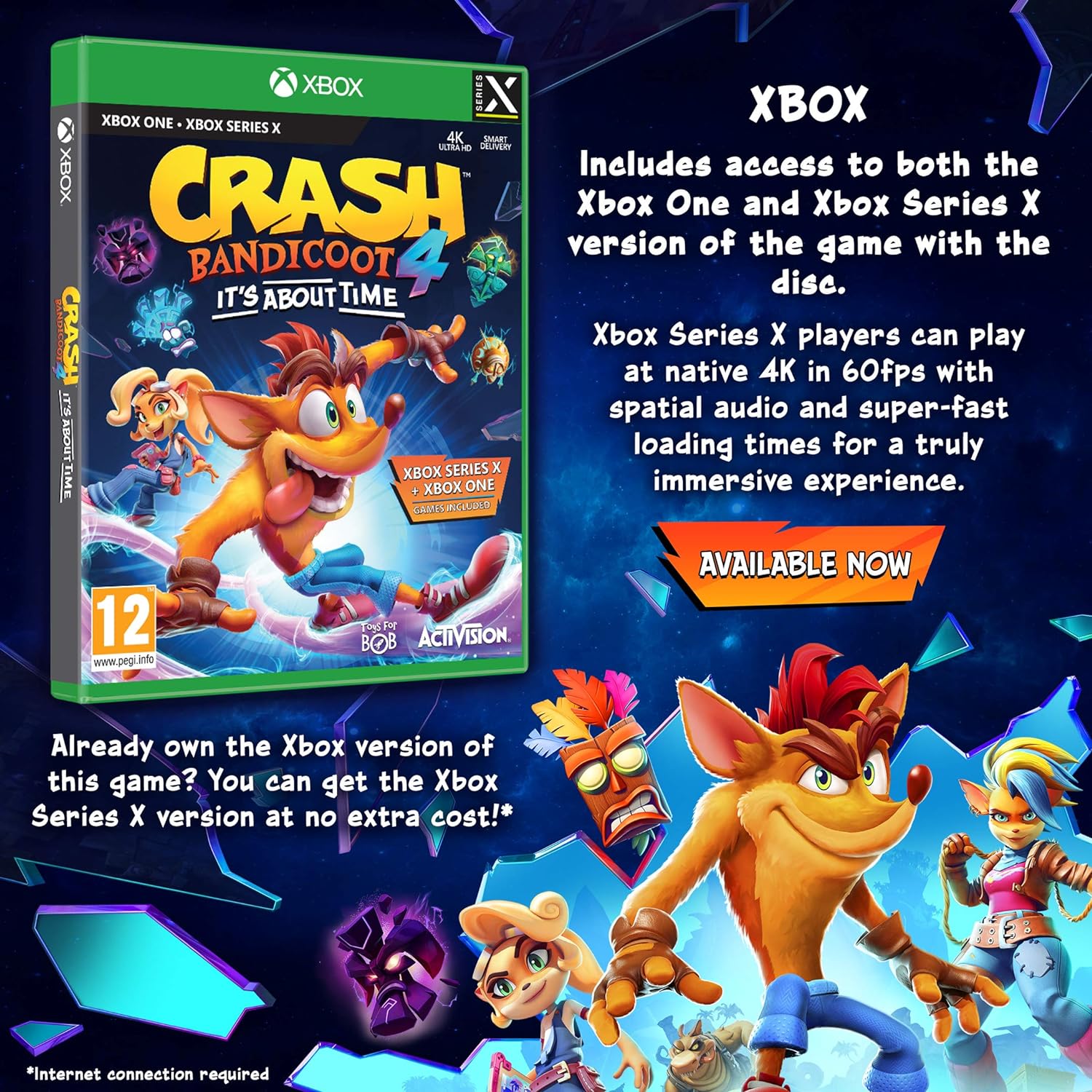 Crash Bandicoot 4: It's About Time (Xbox One Xbox Series X