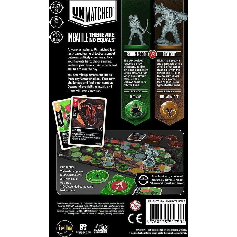 Unmatched - Robin Hood Vs Bigfoot Card Game