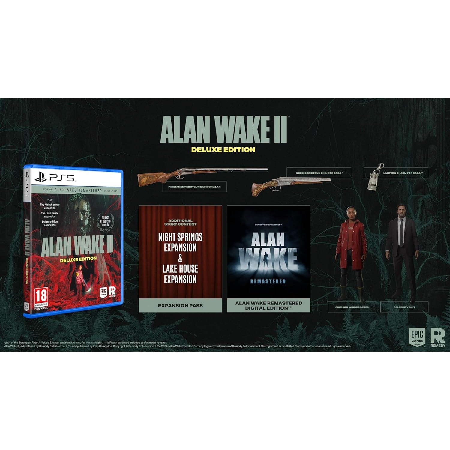 Psychological Thrillers Ps4 Horror Games List Alan Wake Deluxe